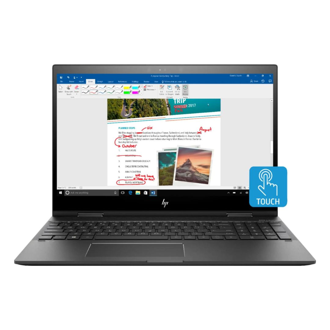 HP ENVY x360 ƒ?? 15.6" FHD Touch ƒ?? AMD Ryzen 7 2700U ƒ?? 8GB RAM ƒ?? 256GB SSD ƒ?? Dark Ash ƒ?? 15M-CP0012DX