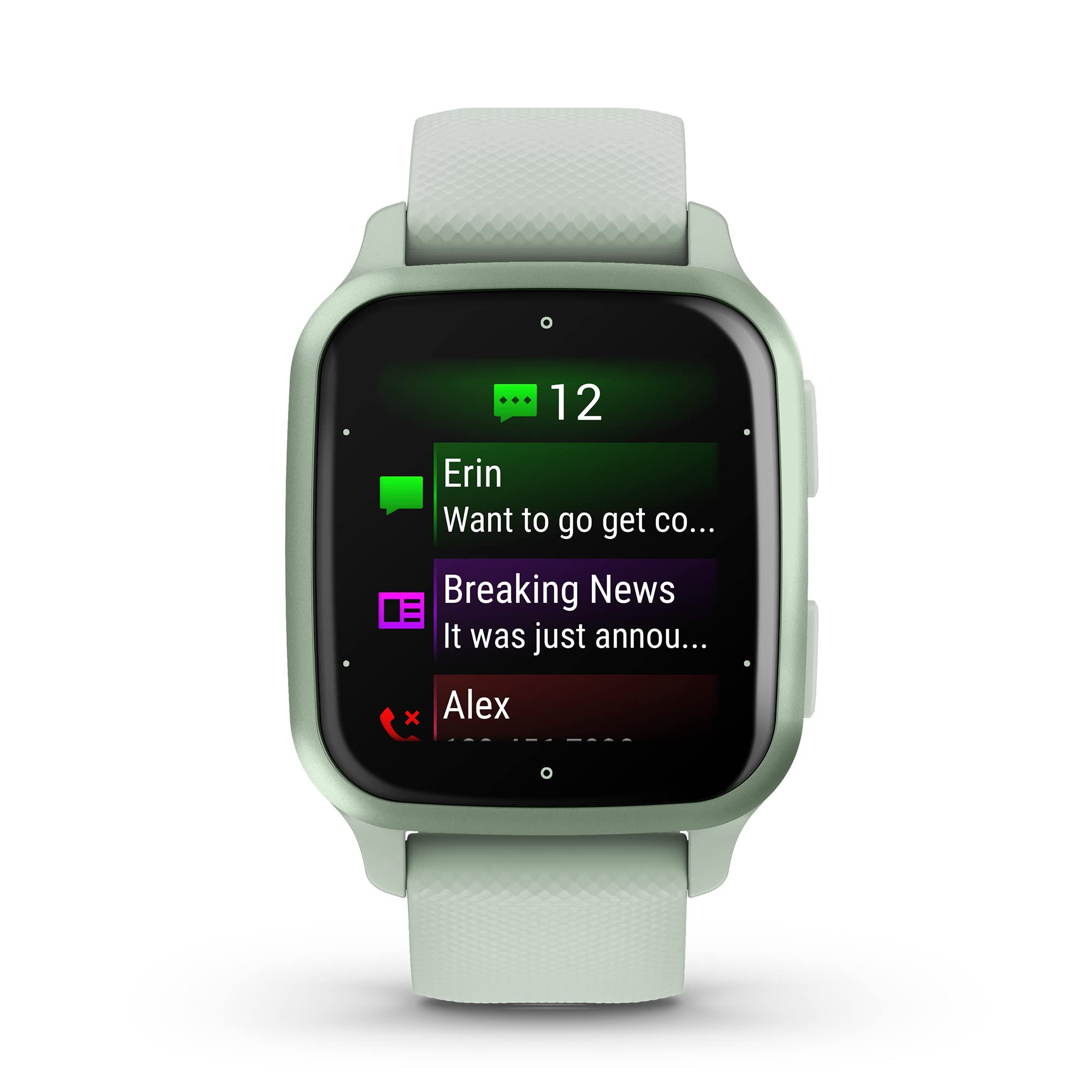 Garmin Venu Sq 2 GPS Smartwatch ƒ?? 40mm ƒ?? Cool Mint Case with Cool Mint Silicone Band ƒ?? 010-02701-02