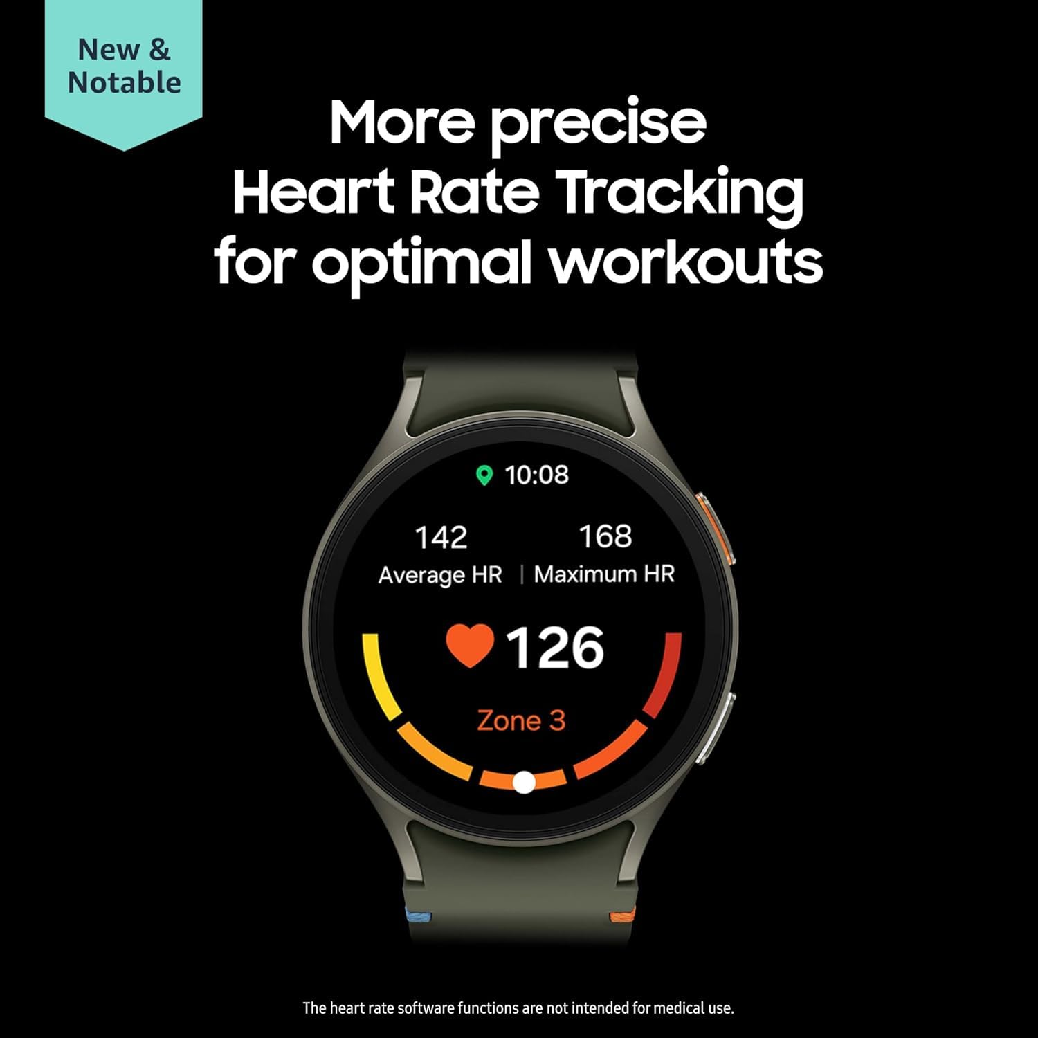 Samsung Galaxy Watch7 Aluminum Smartwatch 44mm LTE ƒ?? Silver with Cream Band ƒ?? SM-L315UZSAXAA