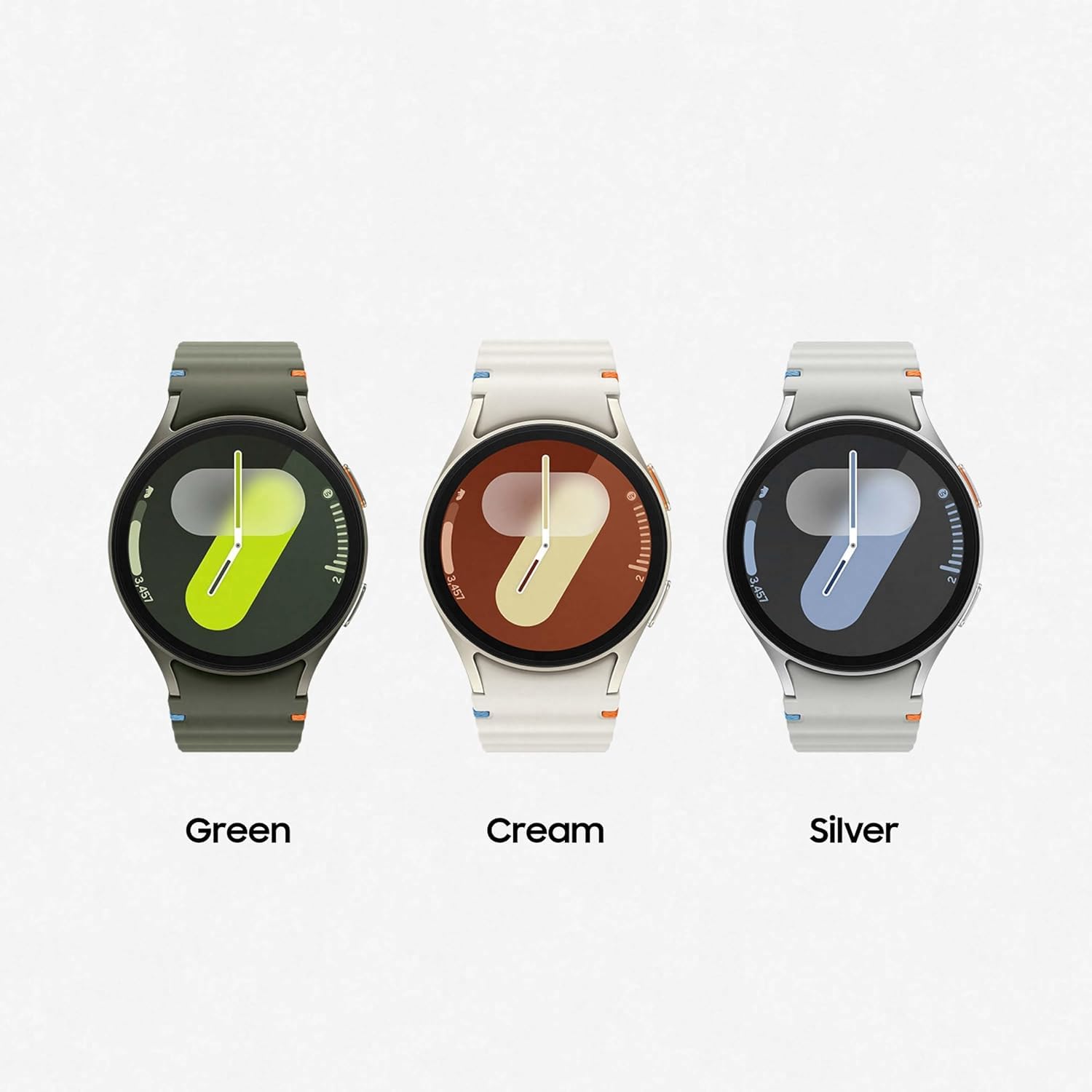 Samsung Galaxy Watch7 Aluminum Smartwatch 44mm LTE ƒ?? Silver with Cream Band ƒ?? SM-L315UZSAXAA