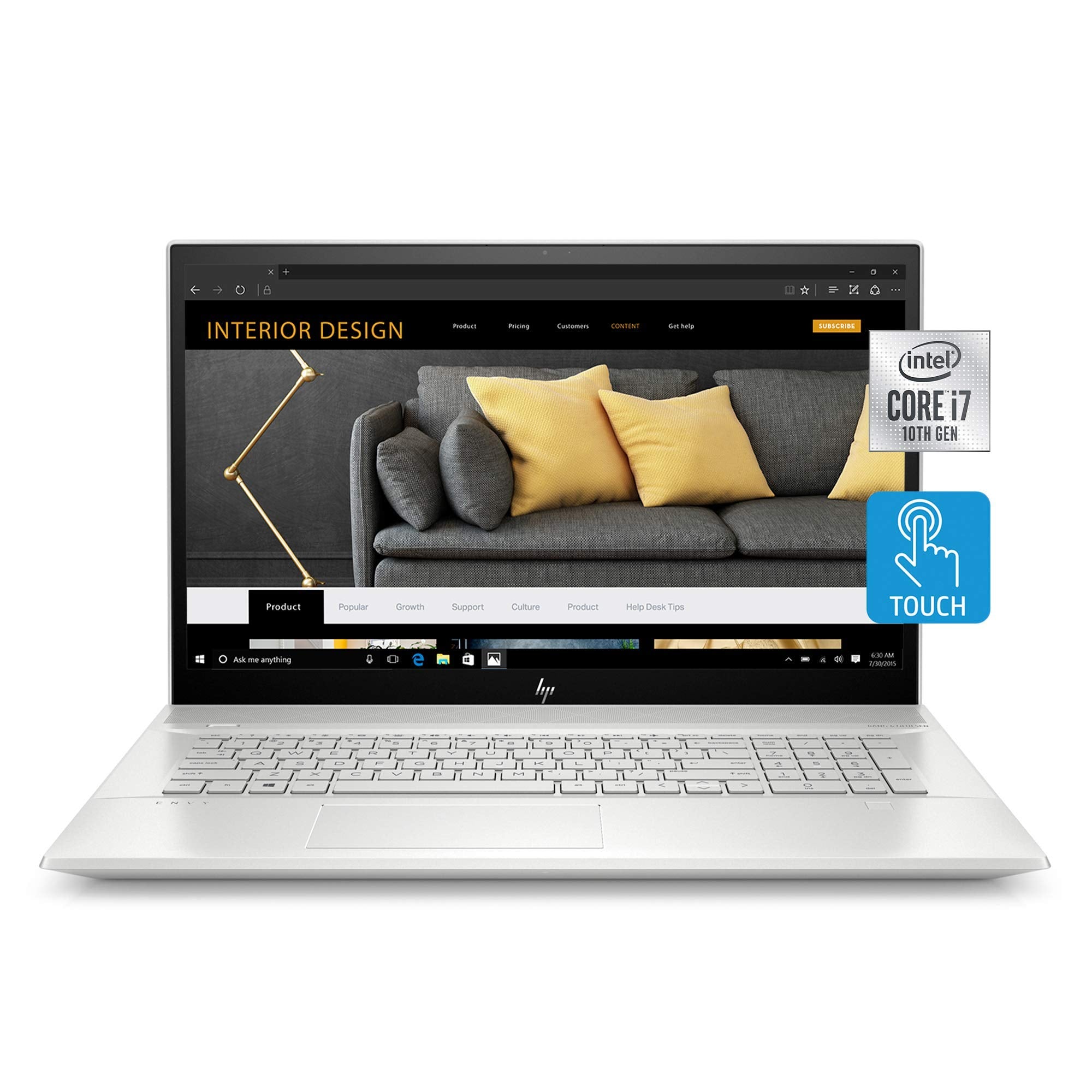 HP Envy - FHD Touch - i7-10510U - 12GB RAM - MX250 - 1TB HDD / 128GB SSD - Silver