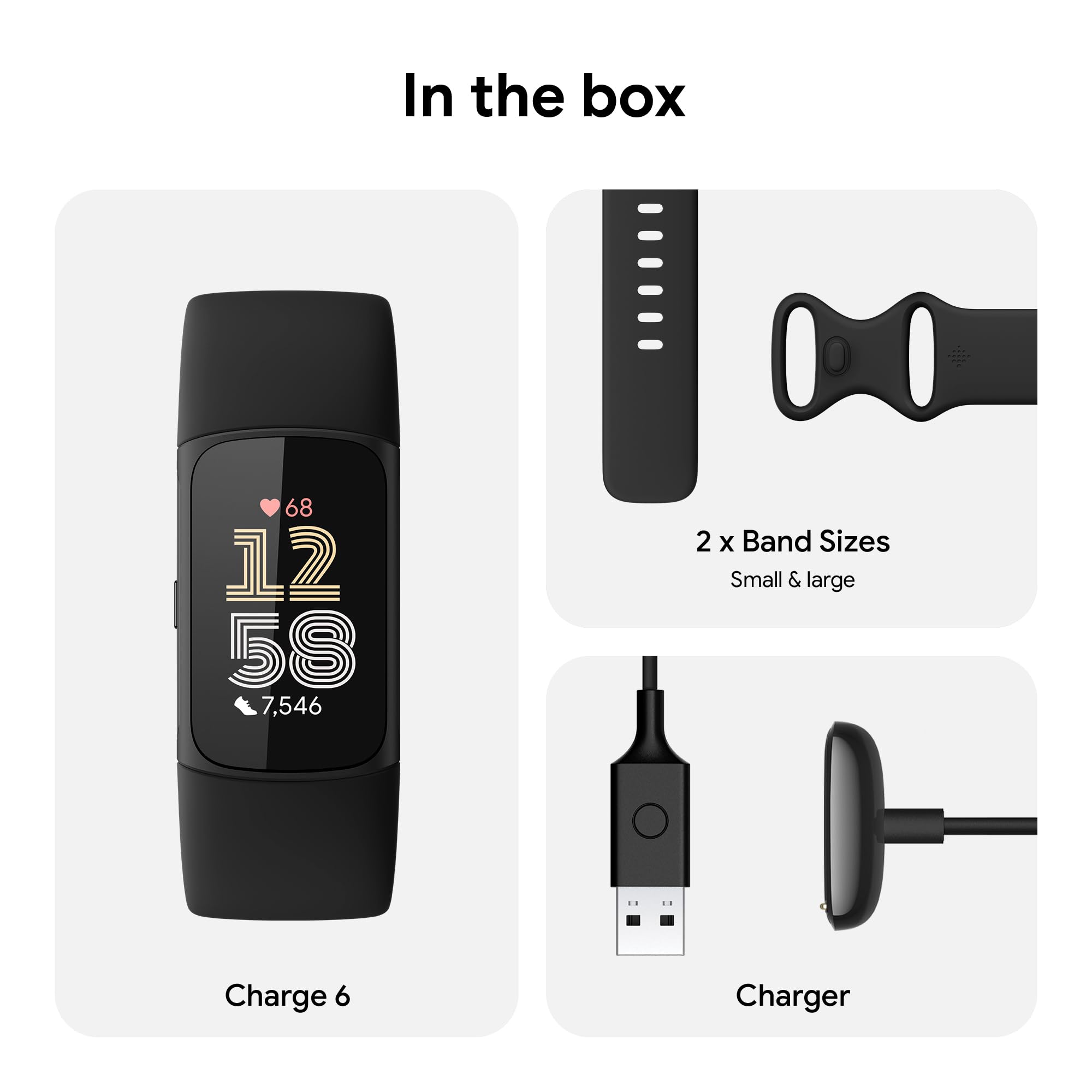 Fitbit - Charge 6 Advanced Fitness & Health Tracker - Obsidian