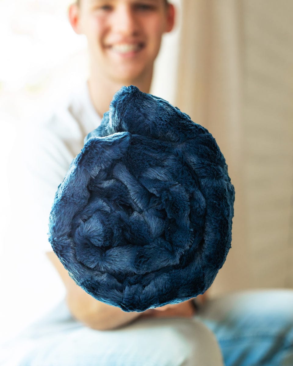 Sorbet Navy Blanket
