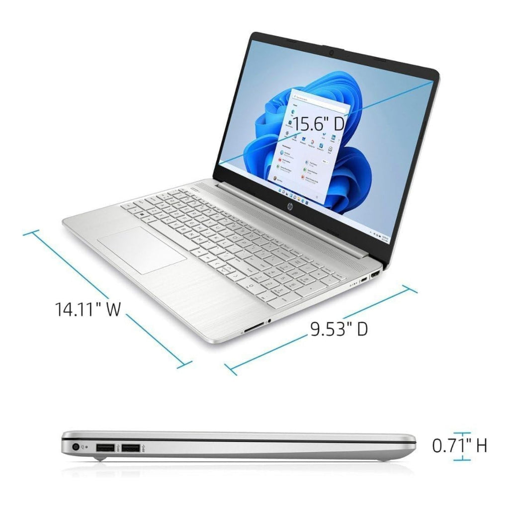 HP Laptop ƒ?? 15.6" WXGA Touch ƒ?? Intel Core i3ƒ??1215U ƒ?? 8ƒ??GB RAM ƒ?? 256ƒ??GB SSD ƒ?? Silver ƒ?? 15ƒ??dy5033dx