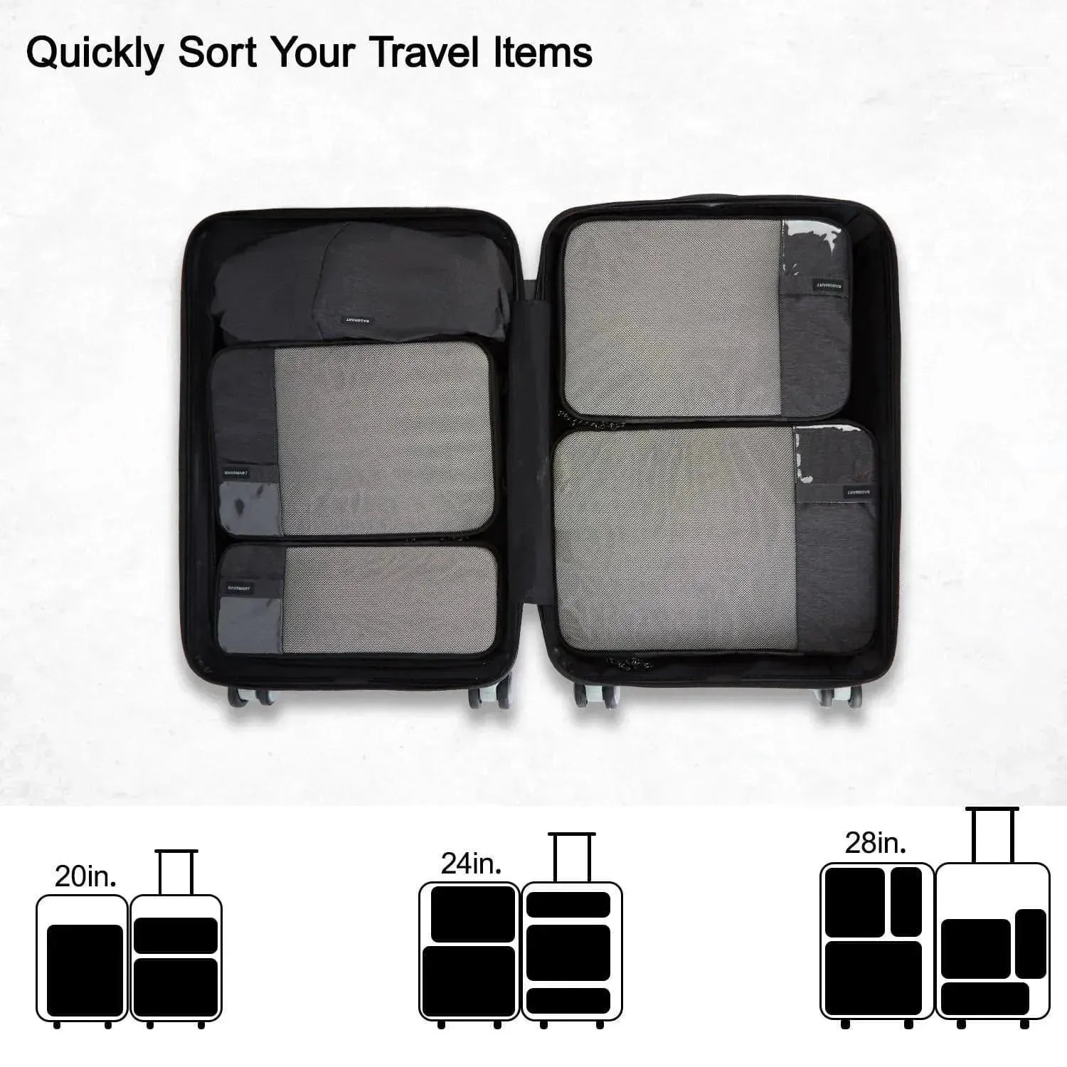 Compression Packing Cubes 6 PCS