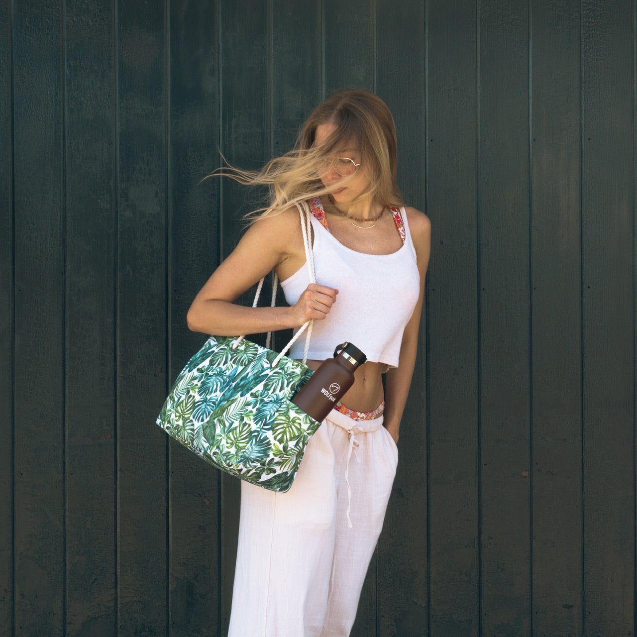 Tote Bag Green Palm