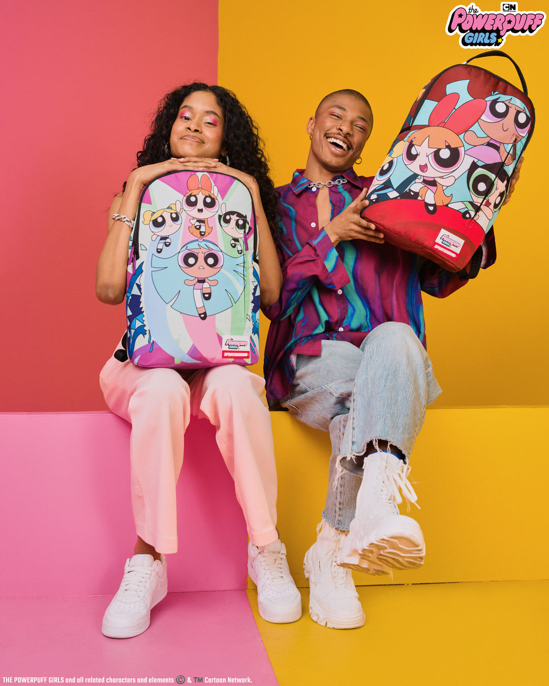 POWER PUFF GIRLS MONSTER SHARK BACKPACK
