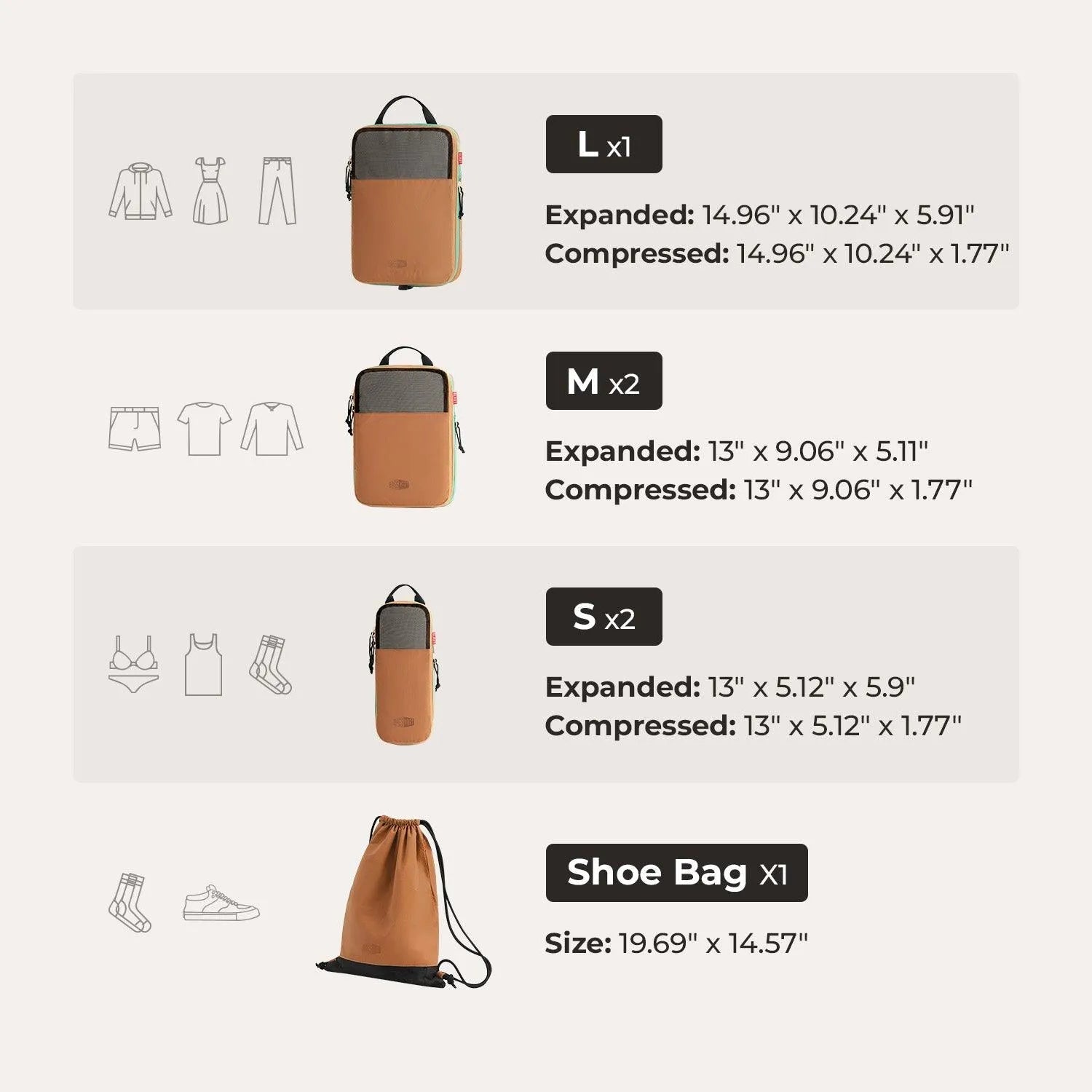 Blast Packing Cubes