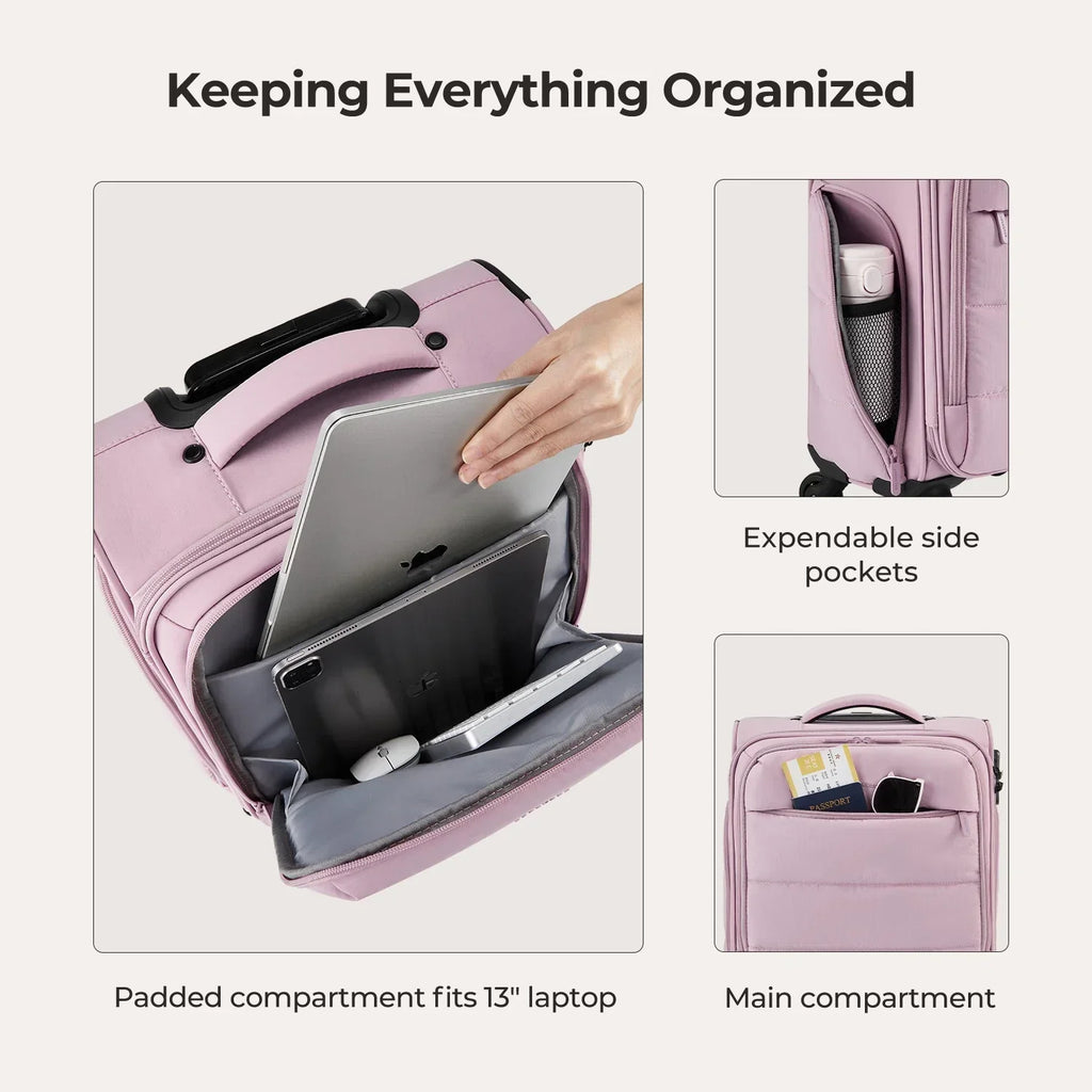 Bagsmart 16" Personal Item Carry on Luggage