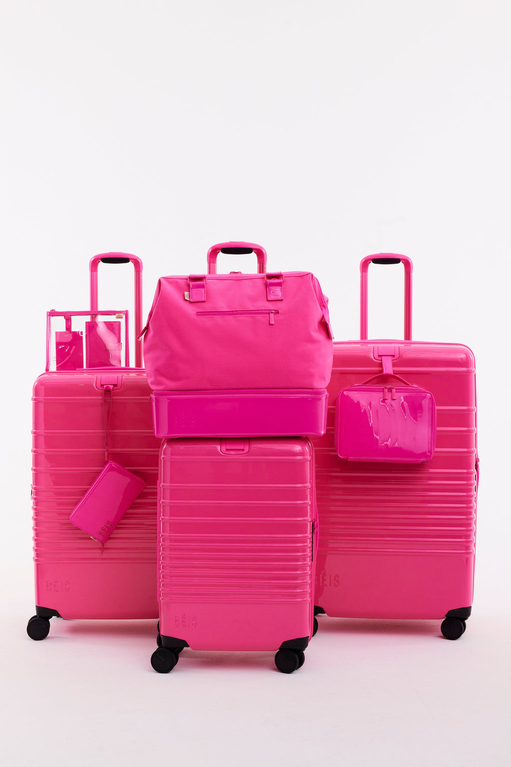 The Passport & Luggage Tag Set in Barbieª Pink