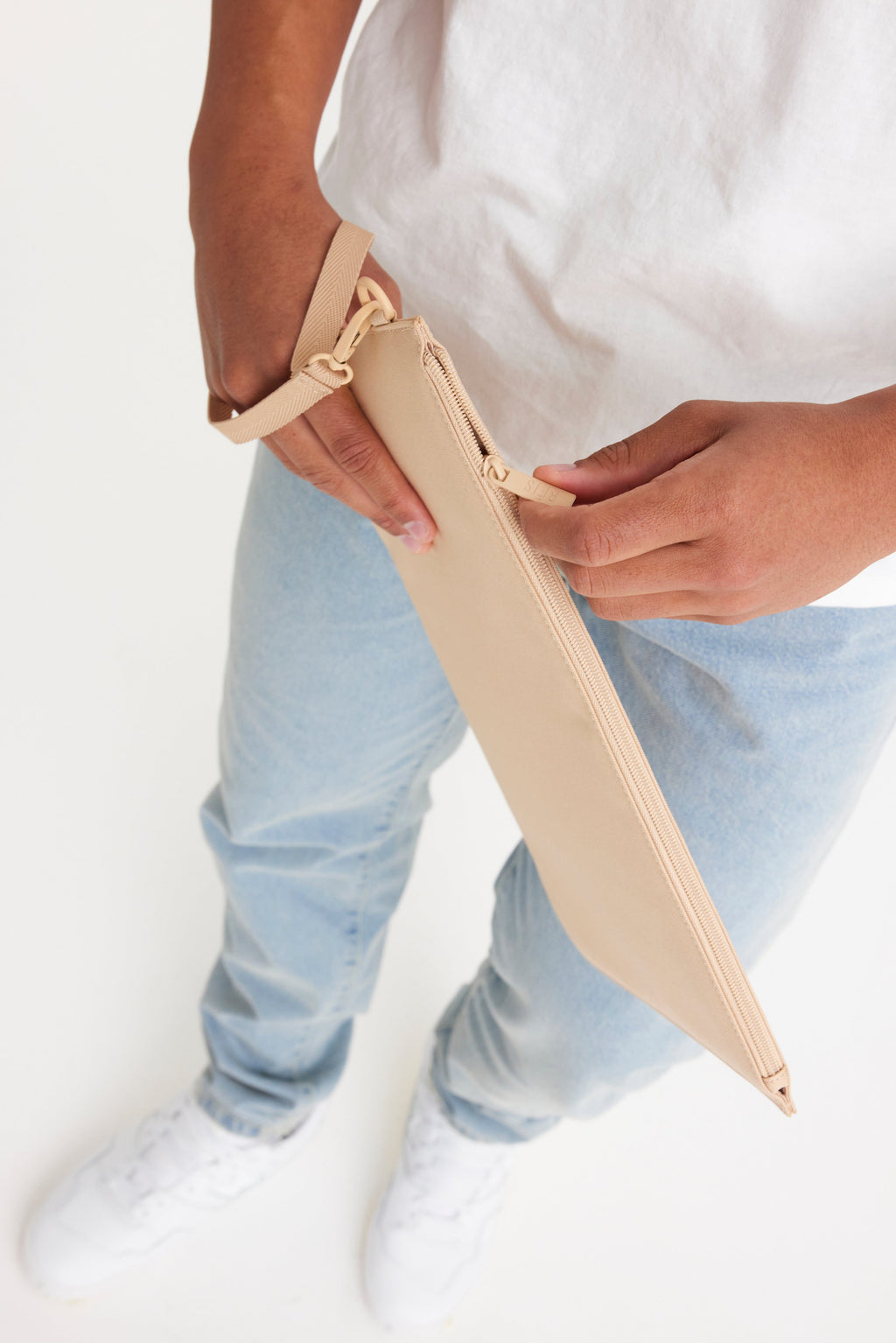 The BƒISics Laptop Pouch in Beige