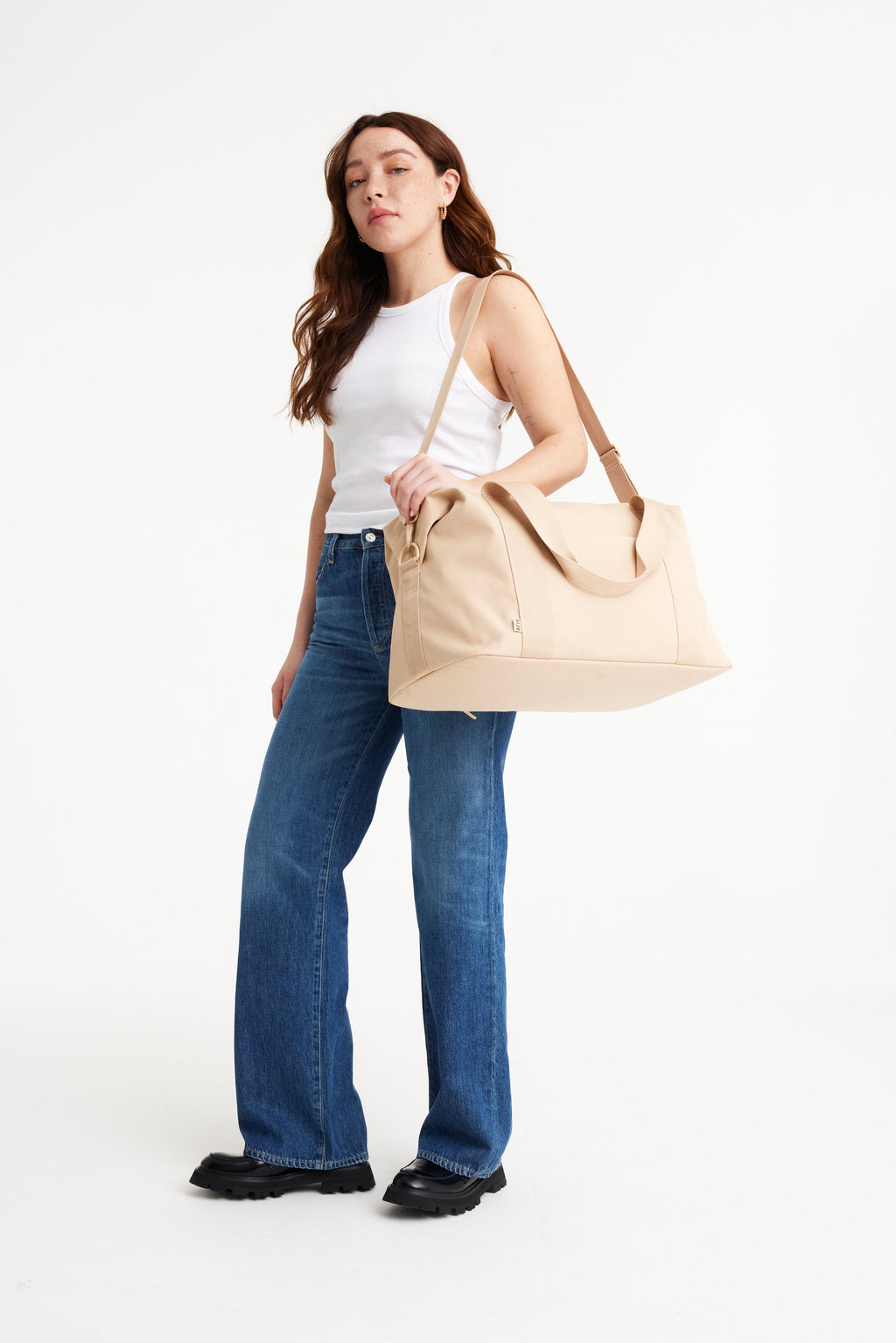 The BƒISics Duffle in Beige