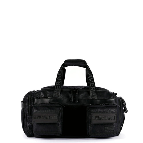 30L Perfect Duffle Bag Black Leopard