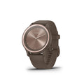 Garmin Vivomove Sport 40mm Cocoa Case with Cocoa & Peach Gold Silicone Band ƒ?? 010-02566-02