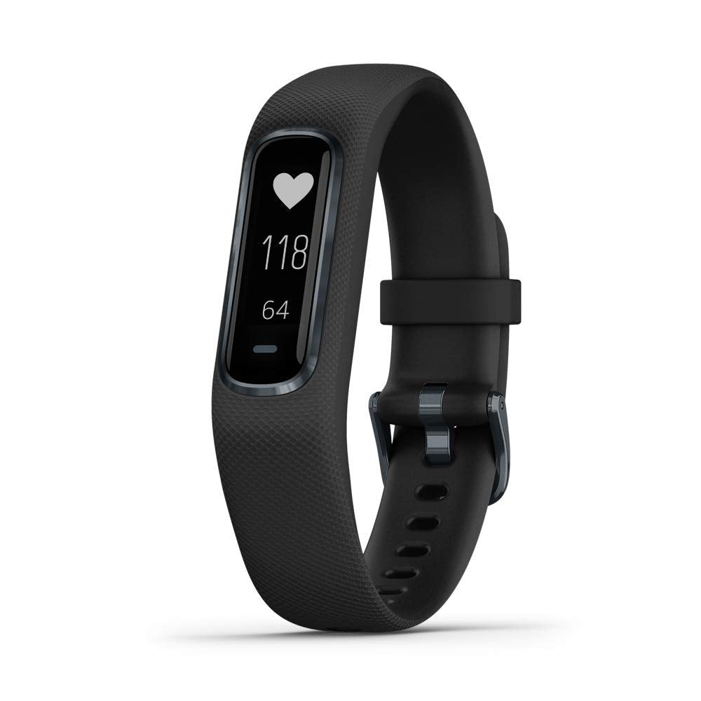 Garmin v­vosmart 4, Activity and Fitness Tracker Midnight w/Black Band, Large - 010-01995-13