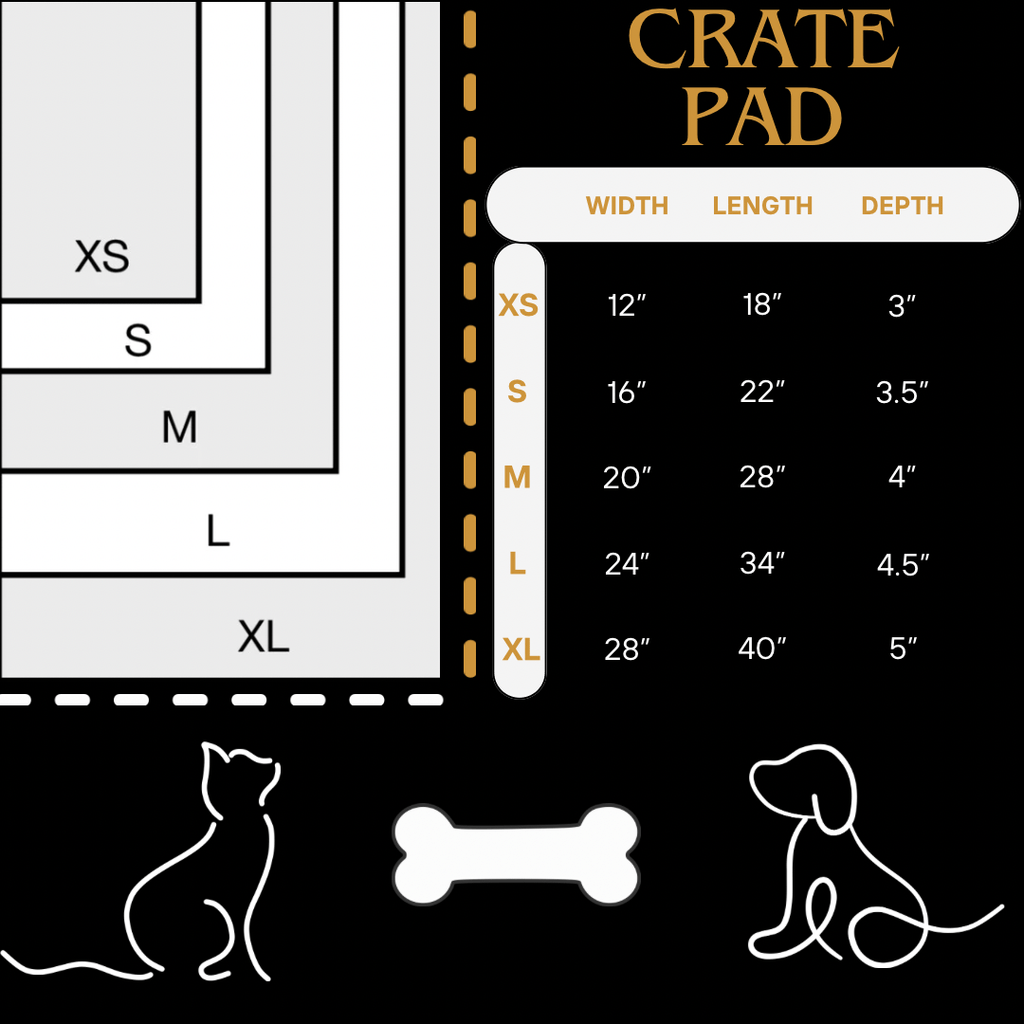 Brown Plume Pet Crate Pad