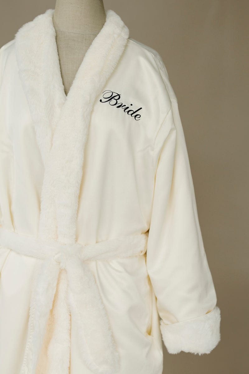 Satin Cream Robe