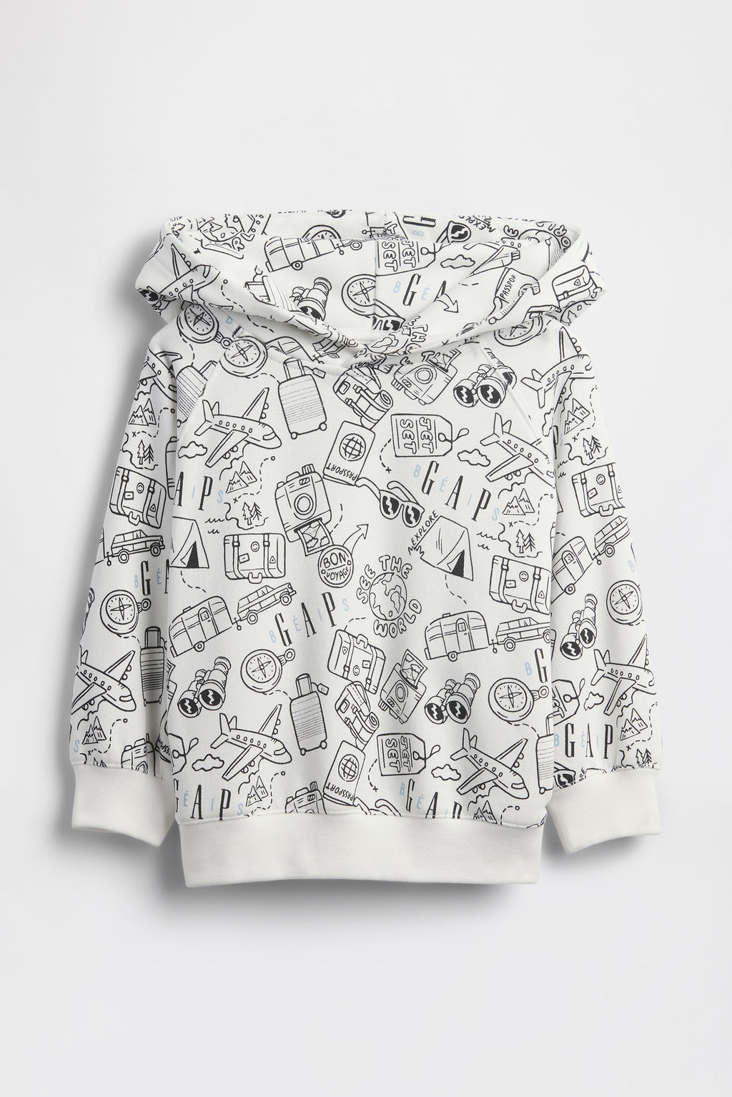 GAP X BƒIS Doodle Hoodie in Optic White