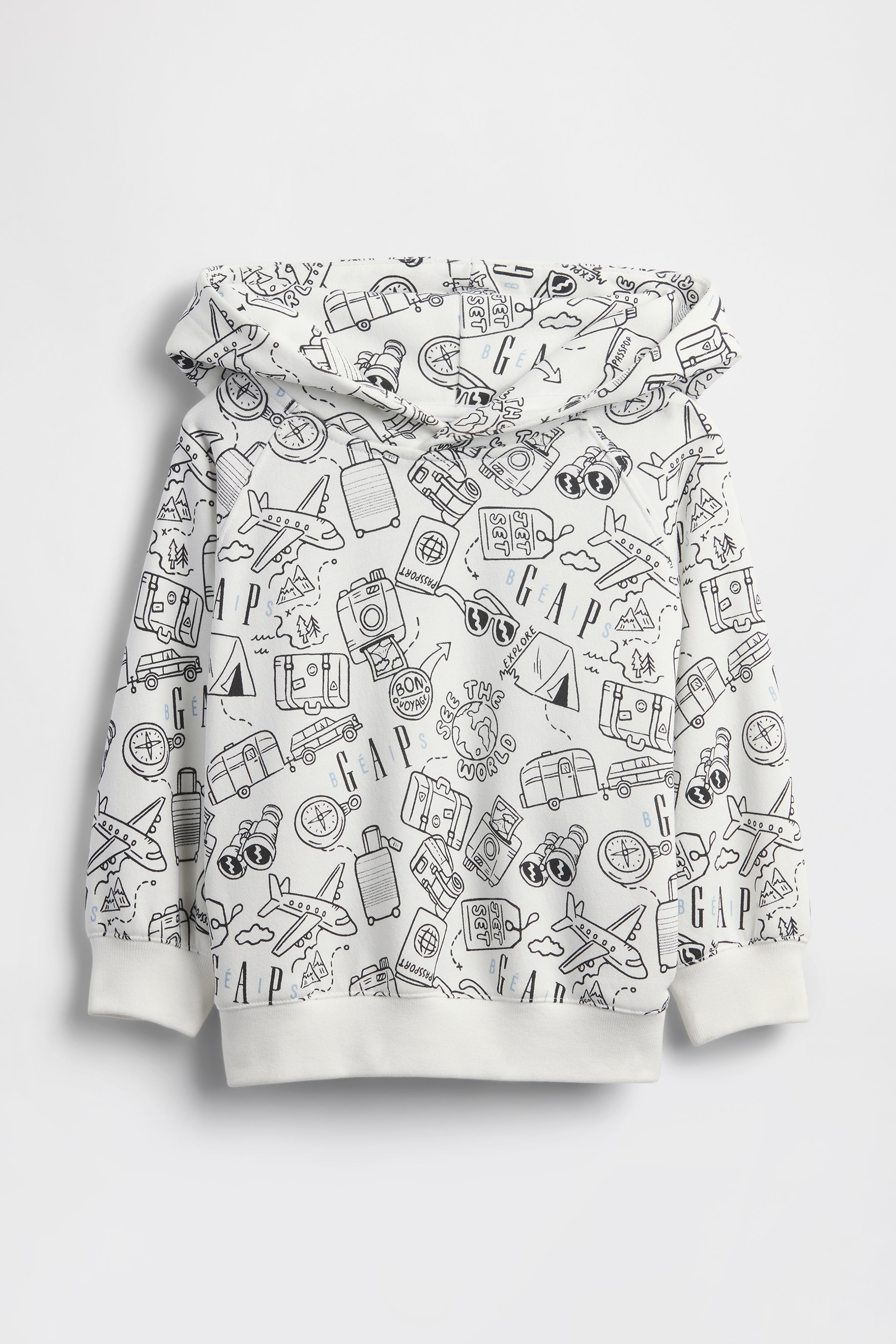GAP X BƒIS Doodle Hoodie in Optic White