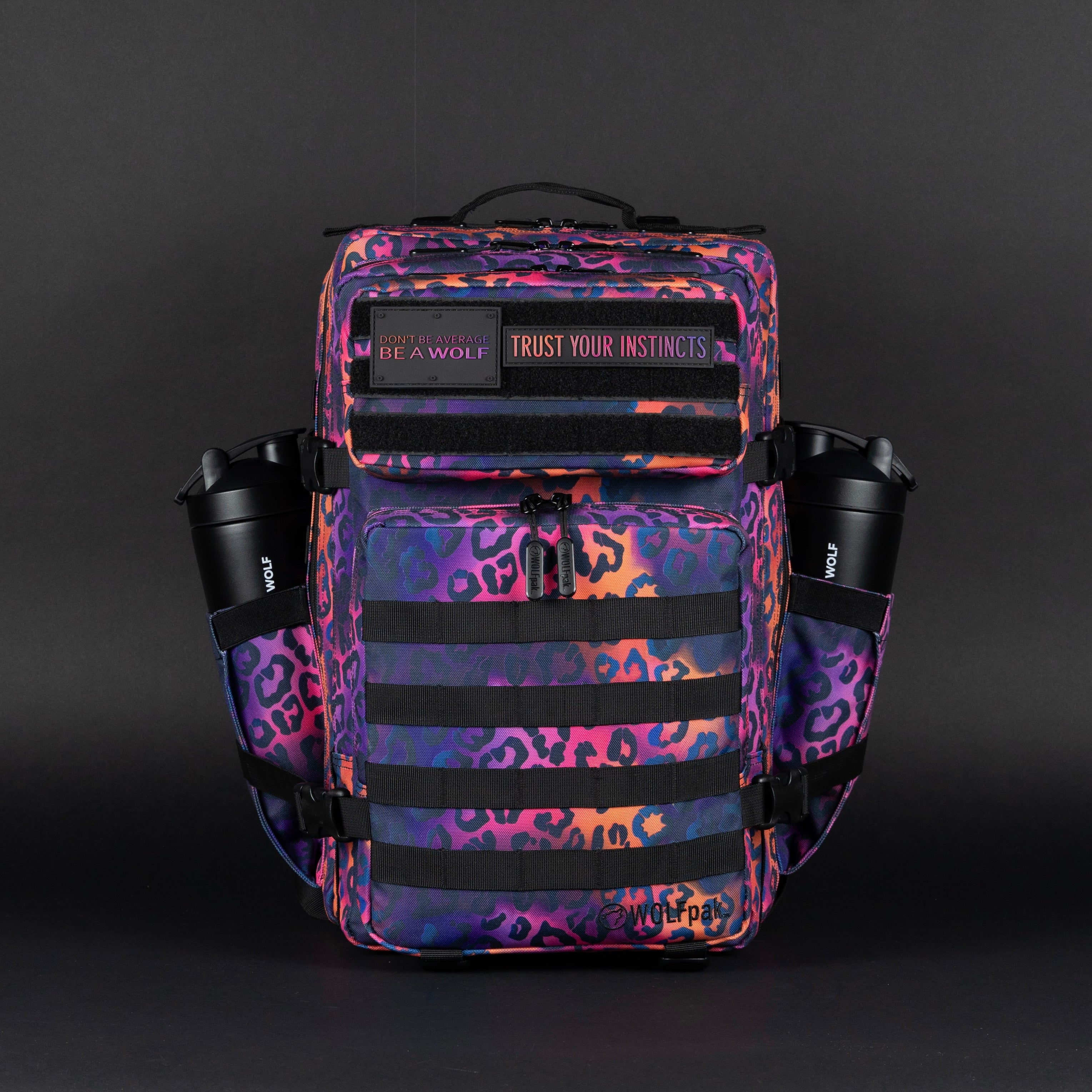 45L Backpack Neon Leopard