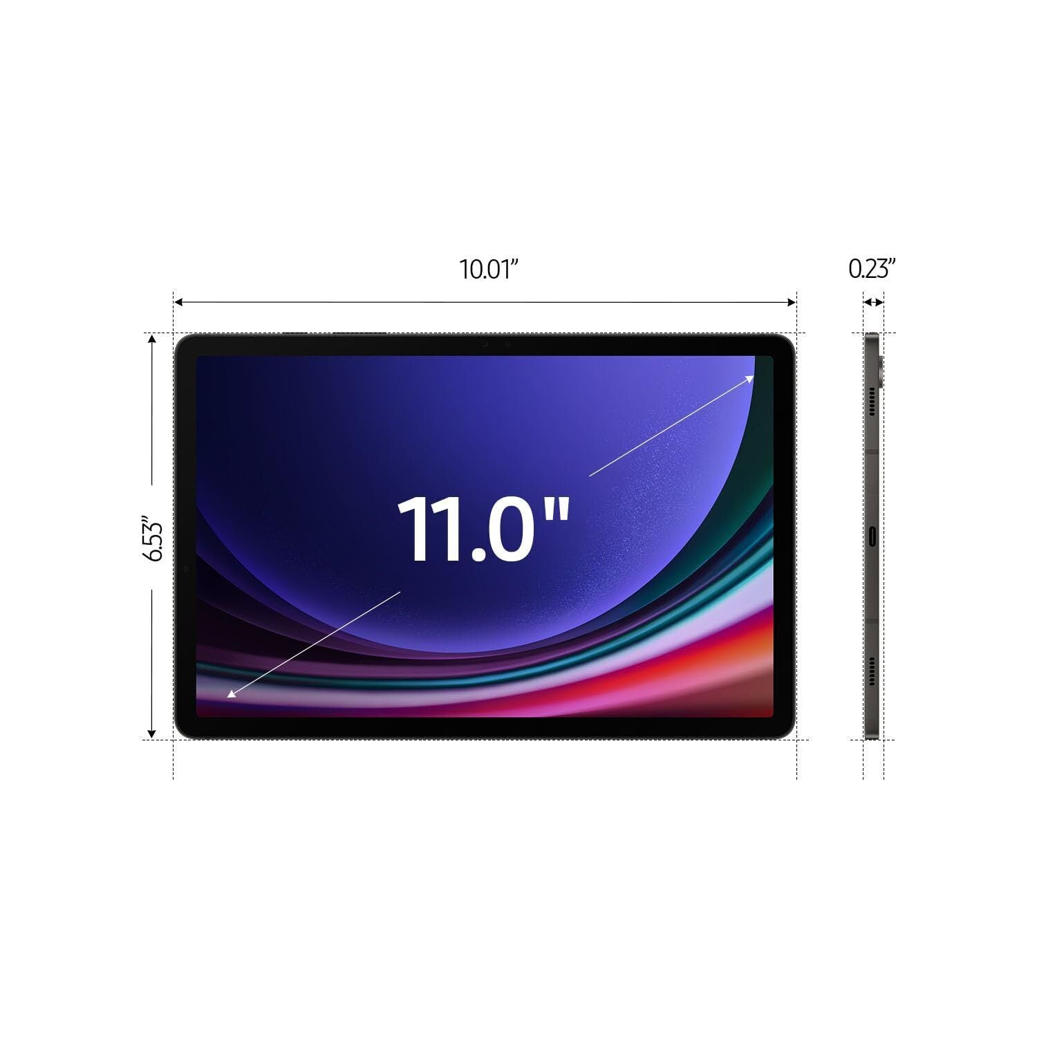 Samsung Galaxy Tab S9 - 11" 256GB - Wi-Fi - S-Pen - Graphite - SM-X710NZAEXAR