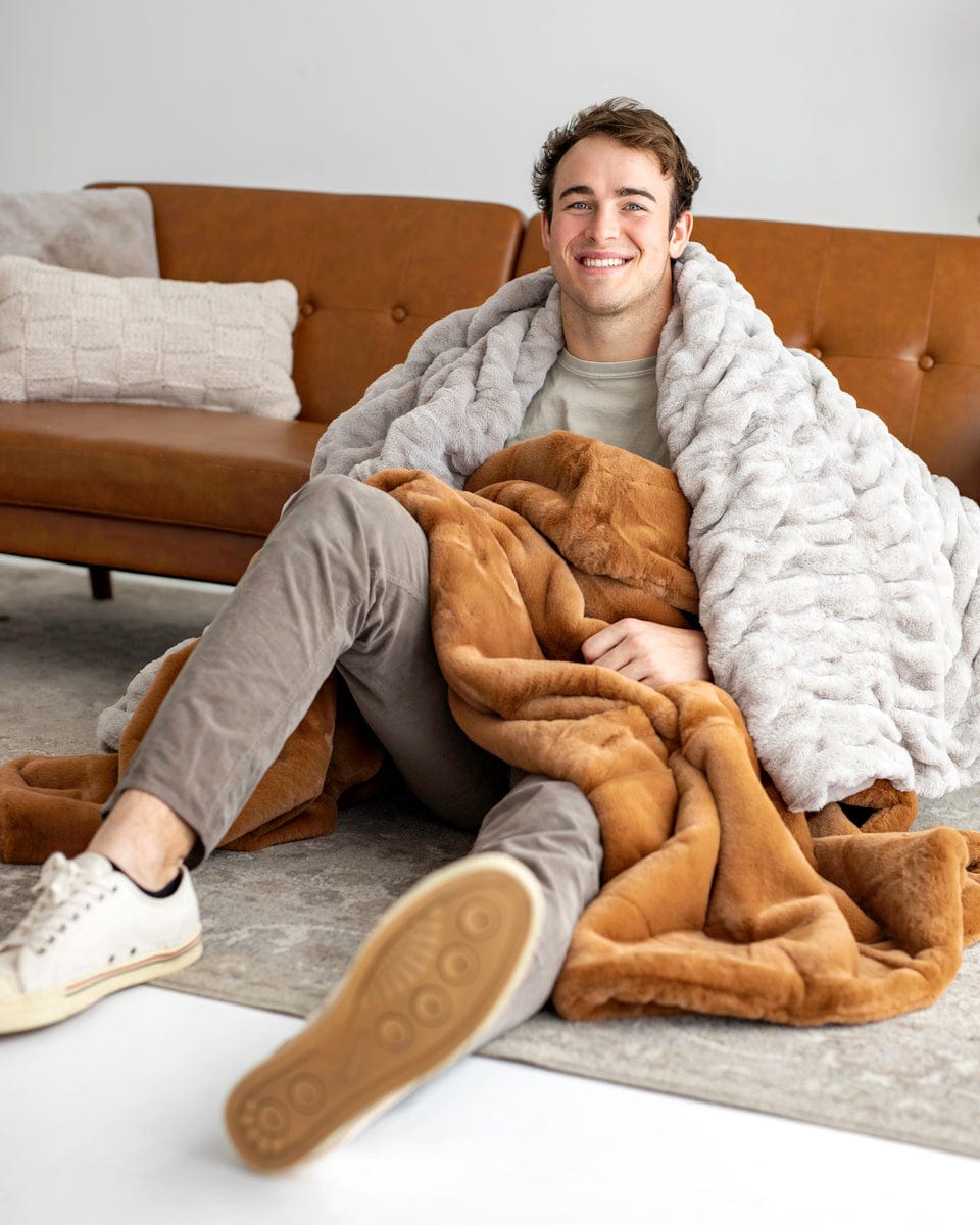 Hugs Tranquil Dove Blanket