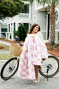 Hugs Check Southern Pink Blanket