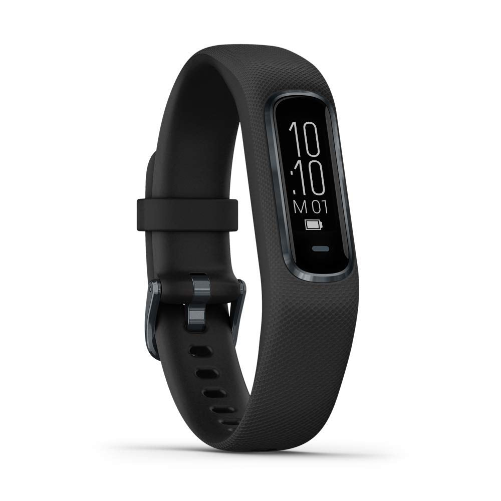 Garmin v­vosmart 4, Activity and Fitness Tracker Midnight w/Black Band, Large - 010-01995-13