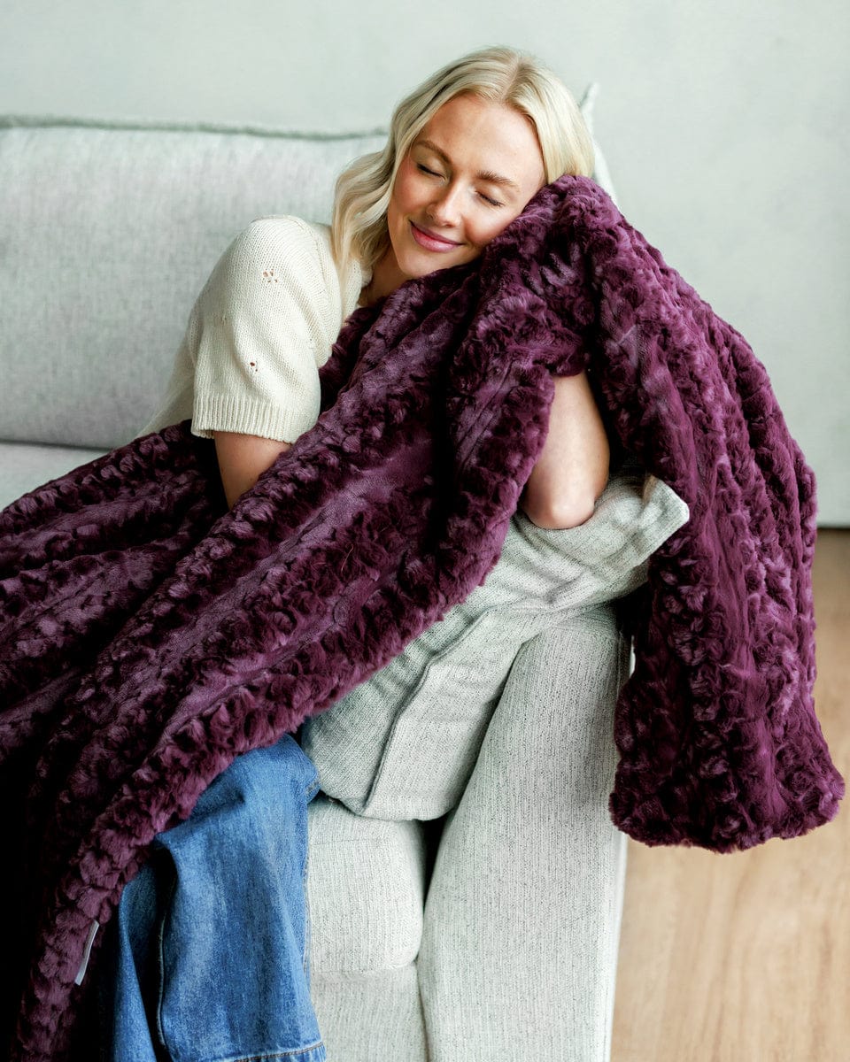 Glossy Ultra Sorbet Plum Blanket