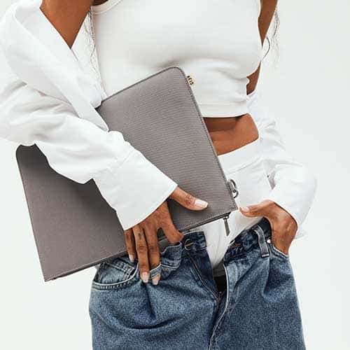 Resale The BƒISics Laptop Pouch in Grey