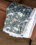 Little Dino - Gray Blanket